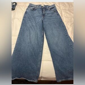 H&M Denim Flare Wide-Leg Jeans